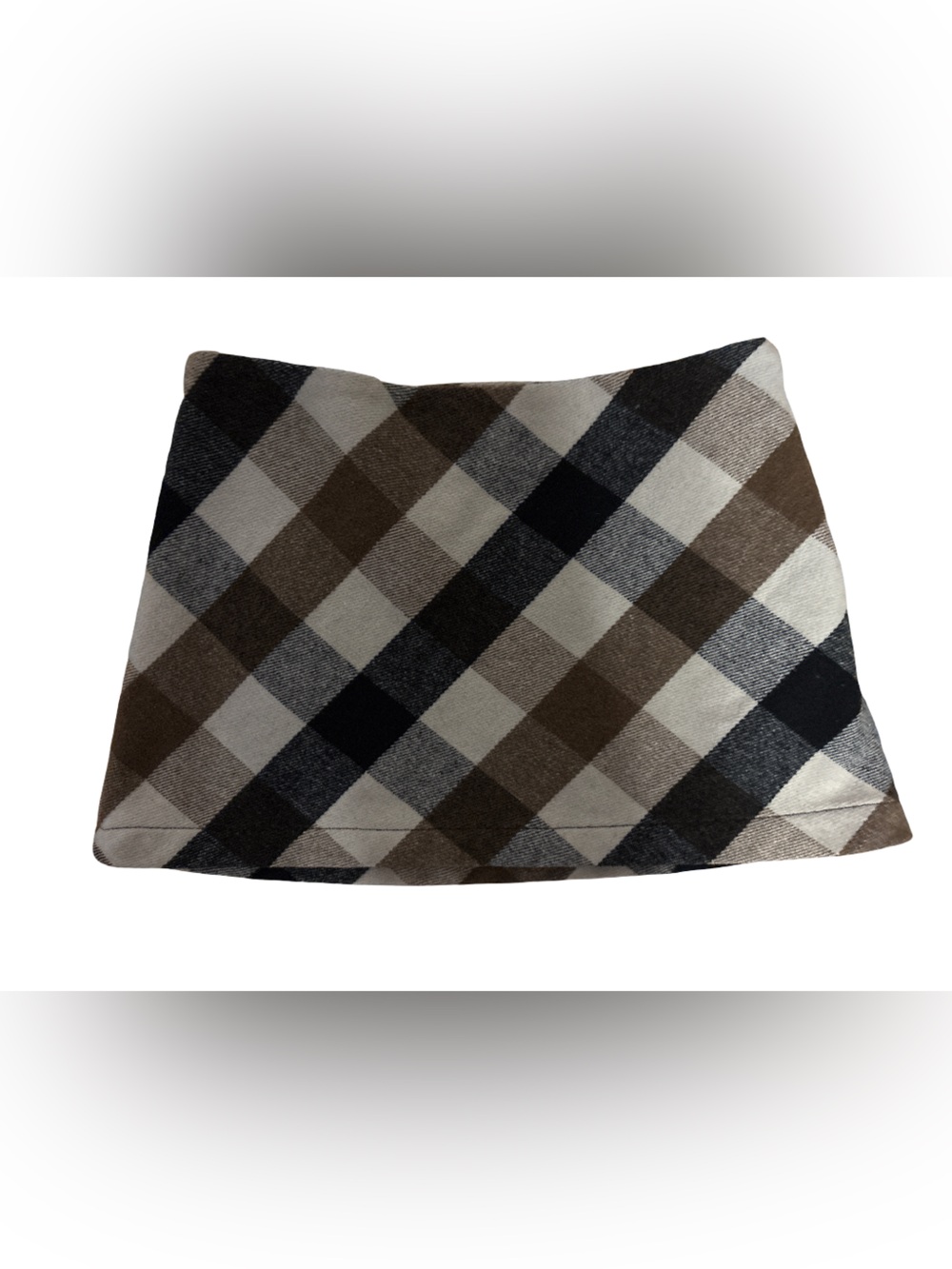 Urban Outfitters Buffalo Plaid Skirt in Black, Brown & Cream